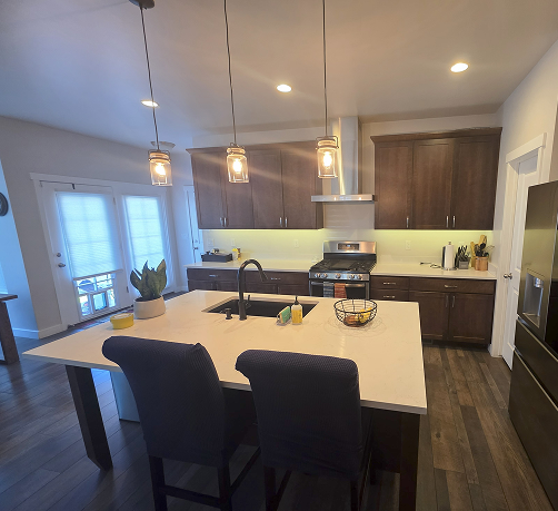 Clean kitchen space